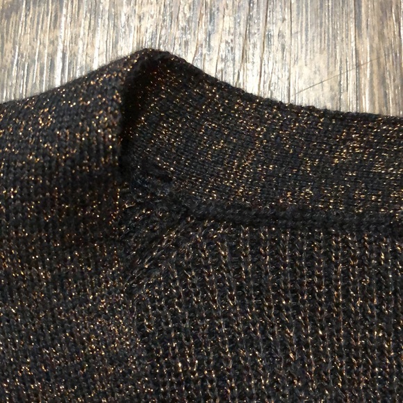 Wilfred Brown/Gold Glitter Silk & Cashmere Cardigan - Picture 11 of 15